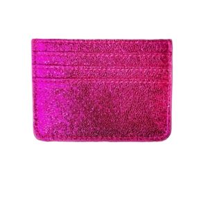 Hot Pink Glitter Metallic Wallet - (#0281)